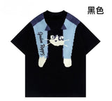 披肩貓圖案男女裝厚質料Tee🤍🩶💙🖤 (2/9截 預計10月上旬)