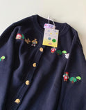 日系復古趣味卡通刺繡冷衫外套 (15/10截 預計11月中旬)