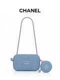 批發價-2026全新 💯超限量😍Chanel Denim Makeup Collection限量贈品牛仔鏈袋加小圓包套裝 (6/10截 預計1月上旬)