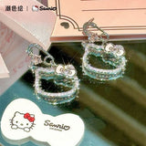 正版授權😍潮色繪 × Sanrio Hello Kitty 聯名款鋯石925銀針耳環🎁連原裝禮盒 (31/10截 預計11月中下旬)