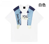 披肩貓圖案男女裝厚質料Tee🤍🩶💙🖤 (2/9截 預計10月上旬)