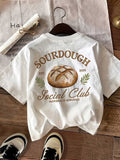 批發價-Sourdough酸種面包🥯圖案男女裝寬鬆Tee (20/10截 預計11月中下旬)